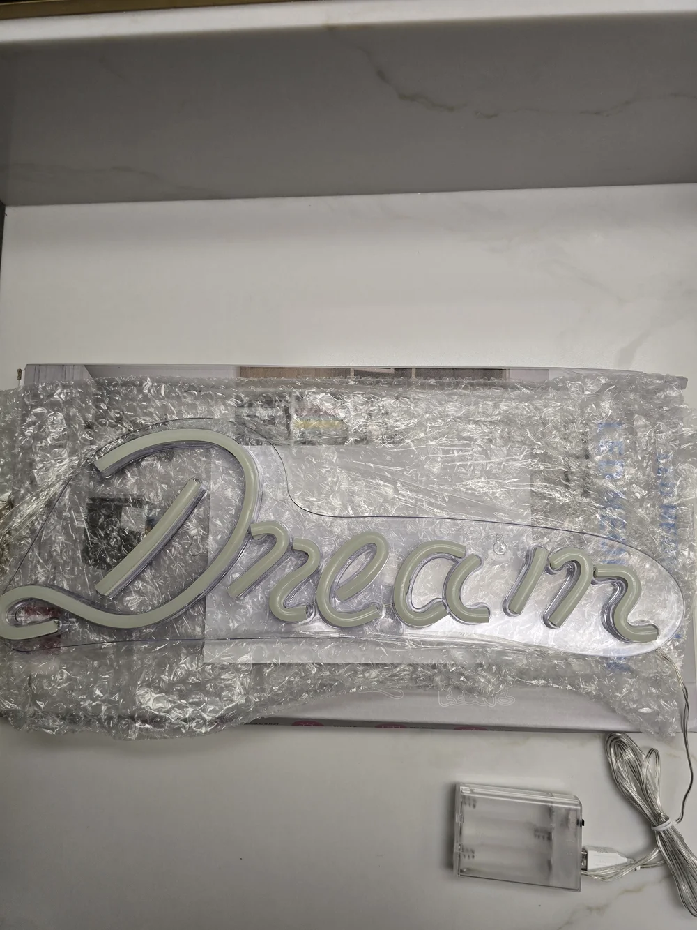 Dream Blue LED Neon Wall Sign - Brand New!
